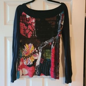 Desigual off shoulder summer sweater